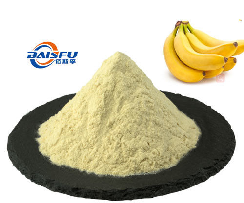 Baisfu Light Yellow Powder Freeze Dried Banana Powder High Quality 100% pass 80 mesh Natural Organic Banana Fruit Powder Detection Method HPLC for Food and Beverage Industry
