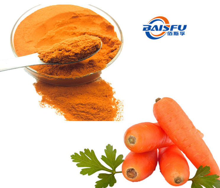 Baisfu plant extract high quality 100% water soluble Orange fine Powder Freeze-dried Carrot Powder CAS No. 7235-40-7 for β-carotene supplements of the raw material
