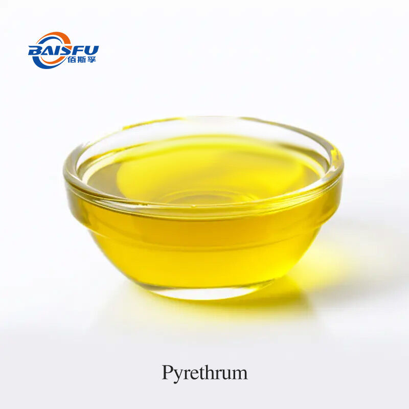 Baisifu Professional Supply Pyrethrum Extract Pyrethrum Water-Soluble Pyrethrins 50% Cas: 8003-34-7 Yellow Liquid For Biocide