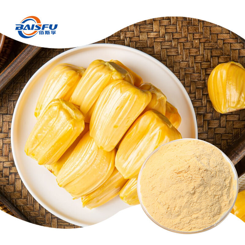Baisfu Factory Sales Food Grade Freeze Dried Jackfruit Powder Pure Natural FD Fruit Powder for Drinks